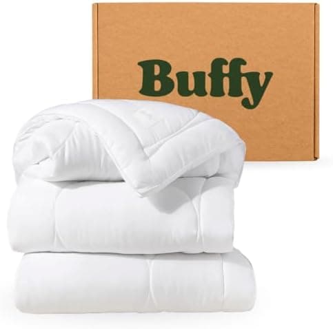 Buffy Cloud Cooling Comforter Queen/Full - Eucalyptus Lyocell, All-Season Duvet Insert, White