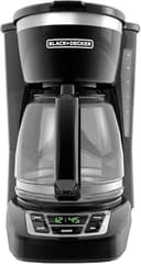BLACK+DECKER 12-Cup Digital Coffee Maker, Programmable, Washable Basket Filter, Black